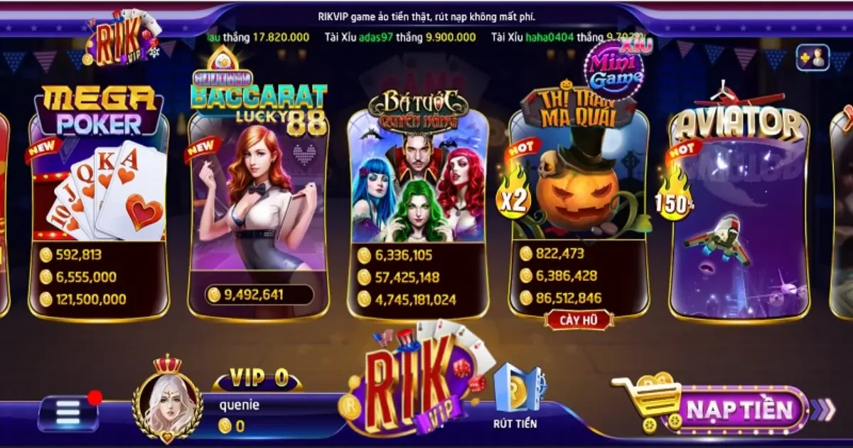 Game bài RIKVIP với nhiều ưu đãi hấp dẫn